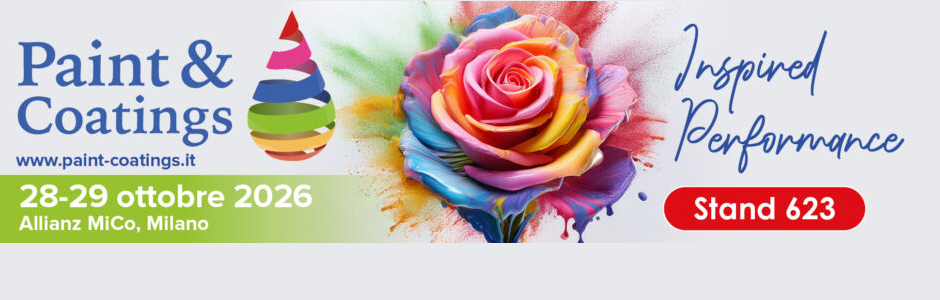 Paint & Coatings 2026 – 28-29 ottobre 2026, Allianz MiCo Milano, Stand 623